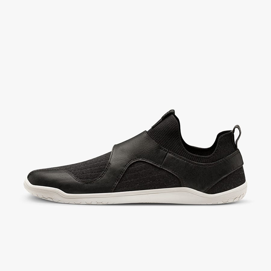 Black Men's Vivobarefoot Primus Knit EZ Training Shoes | Philippines 0109TCEV